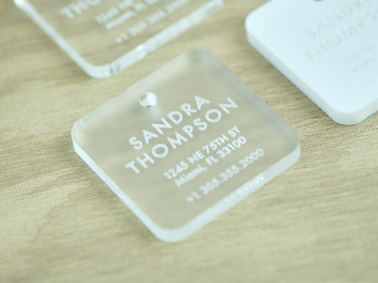 Personalized Acrylic Luggage Tag