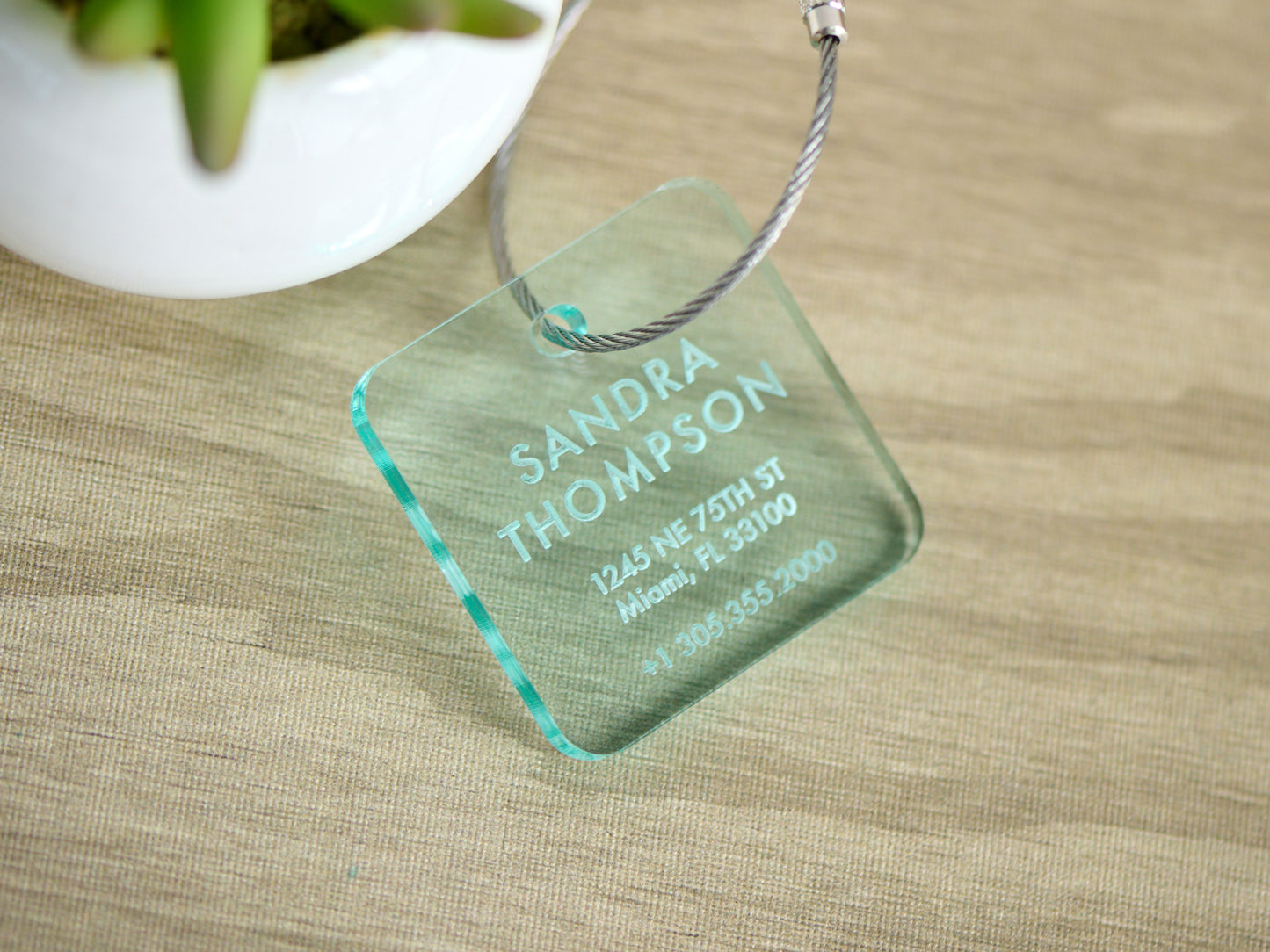 Personalized Acrylic Luggage Tag