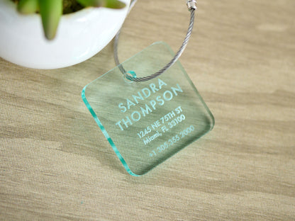 Personalized Acrylic Luggage Tag