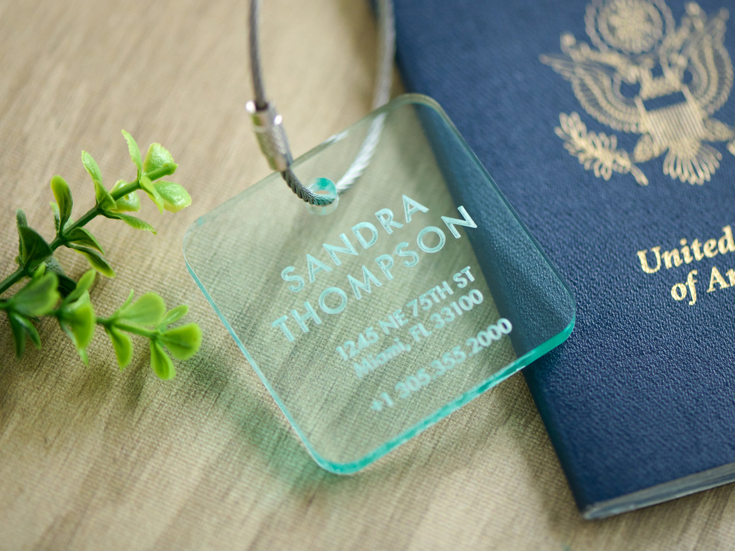 Personalized Acrylic Luggage Tag
