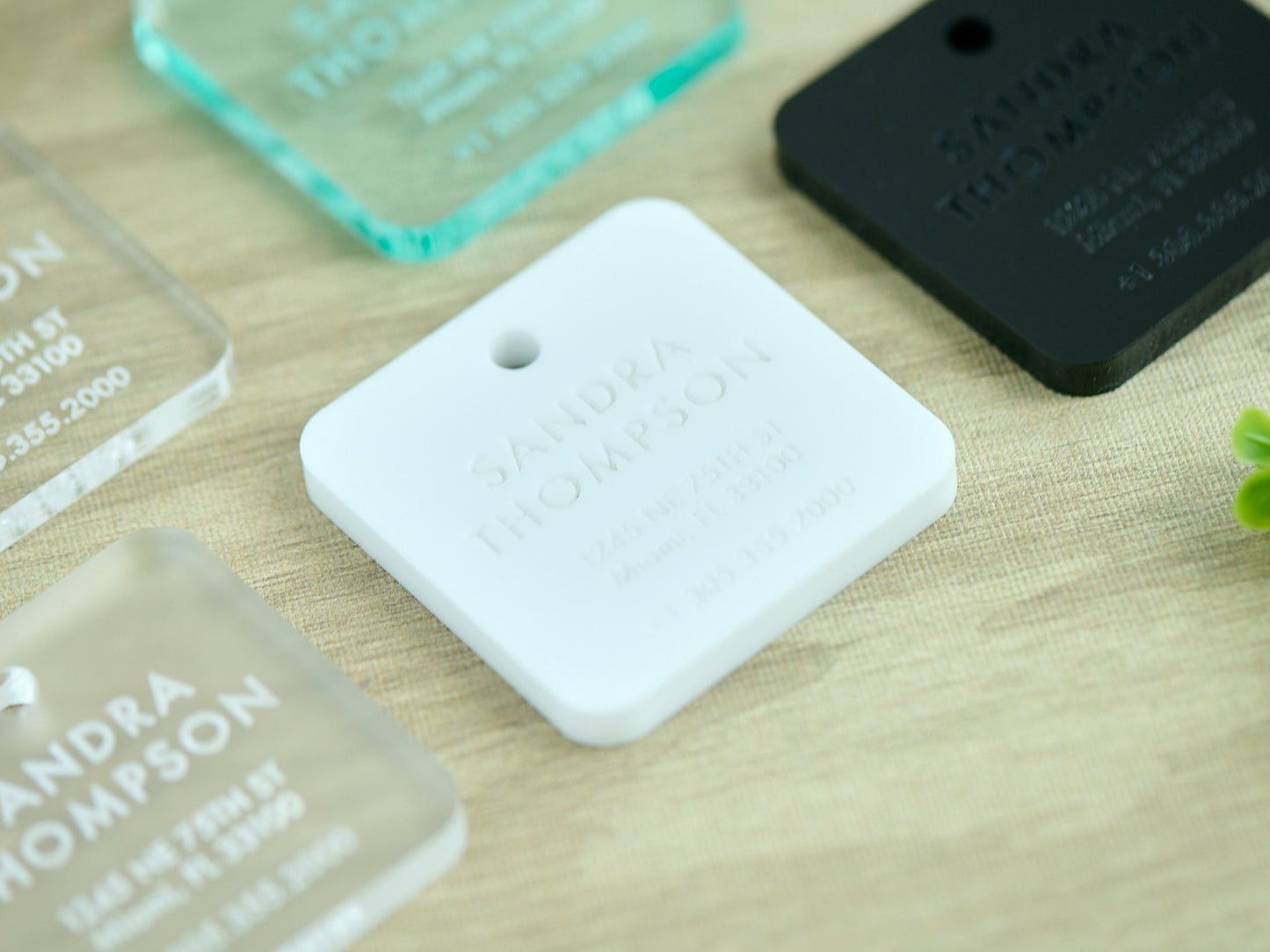 Personalized Acrylic Luggage Tag