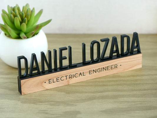 Personalized Desk/Shelf Nameplate