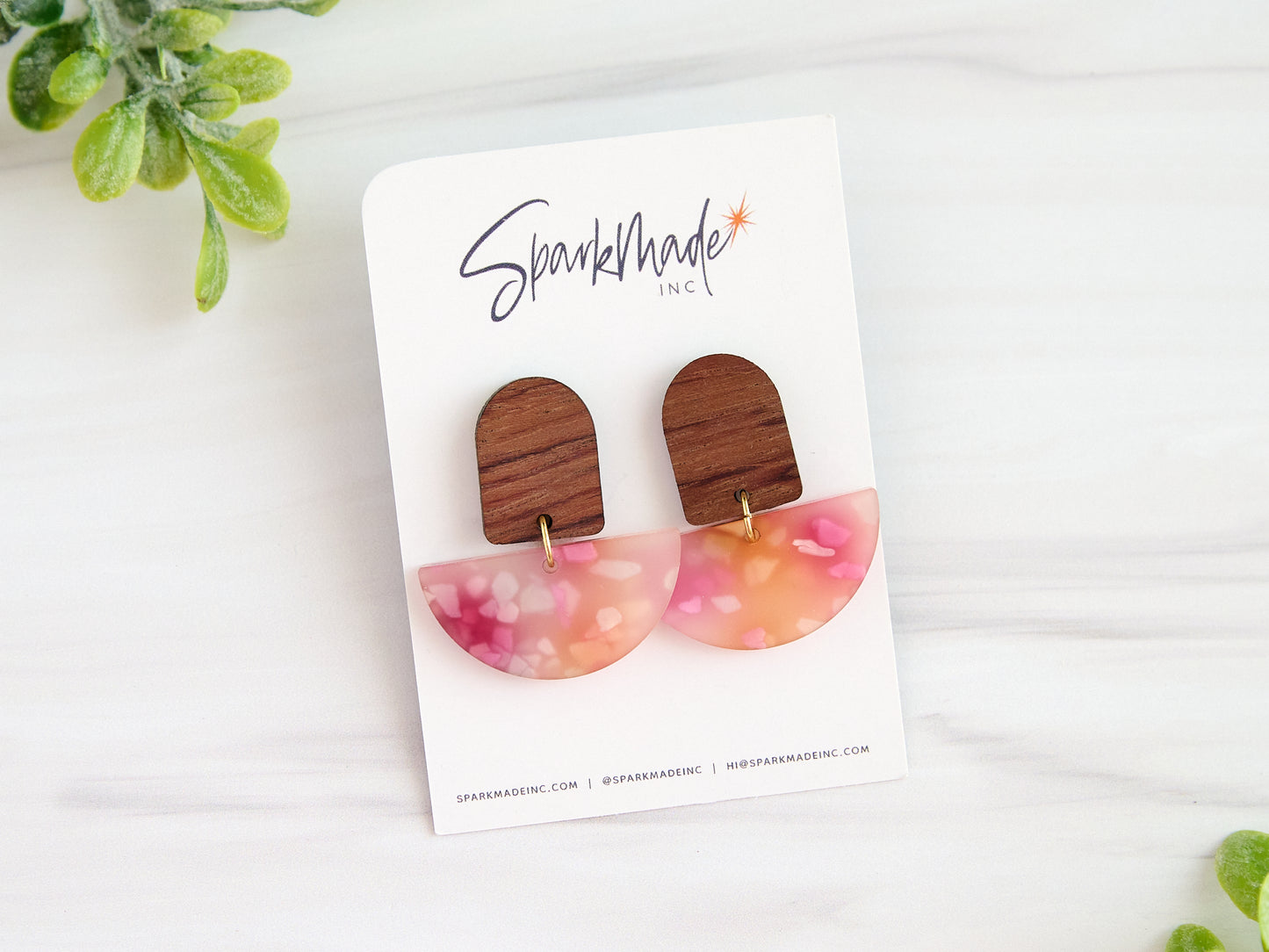 Pink Potpourri Earrings