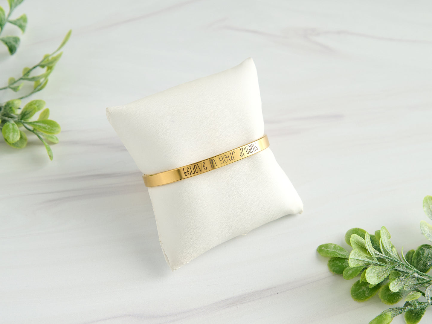 Personalized  Stainless Steel Bangle Bracelet