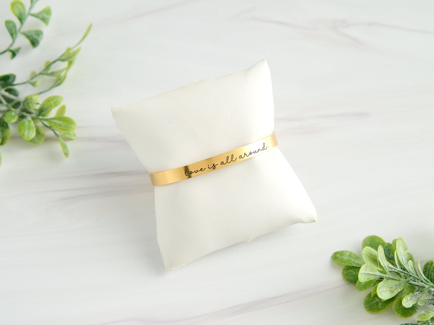 Personalized  Stainless Steel Bangle Bracelet