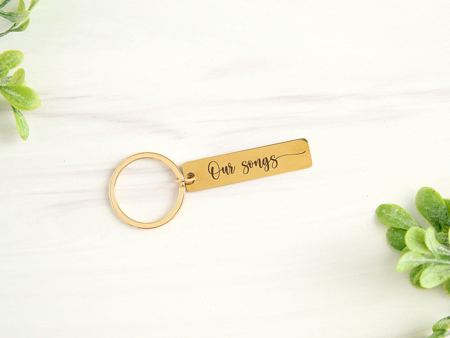 Personalized Spotify Playlist Stainless Steel Keychain