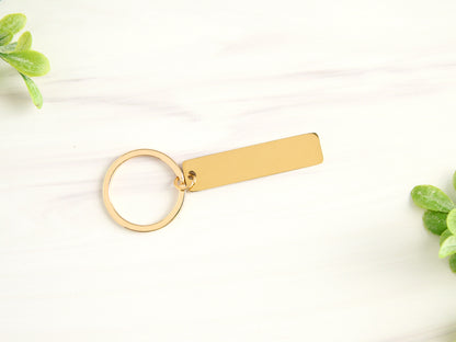 Personalized Stainless Steel Keychain