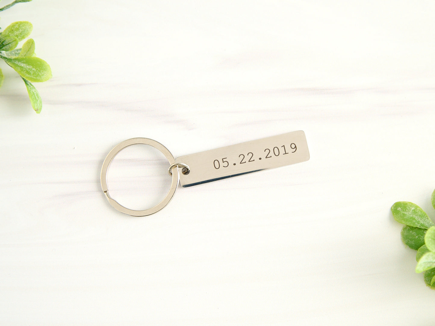 Personalized Stainless Steel Keychain