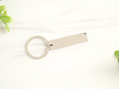Personalized Stainless Steel Keychain
