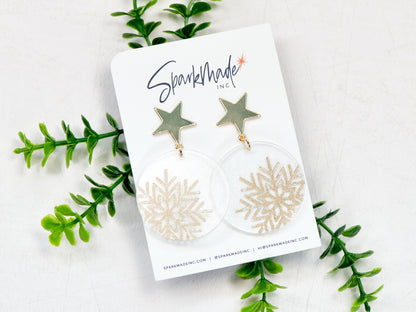 Snowflake Christmas Earrings