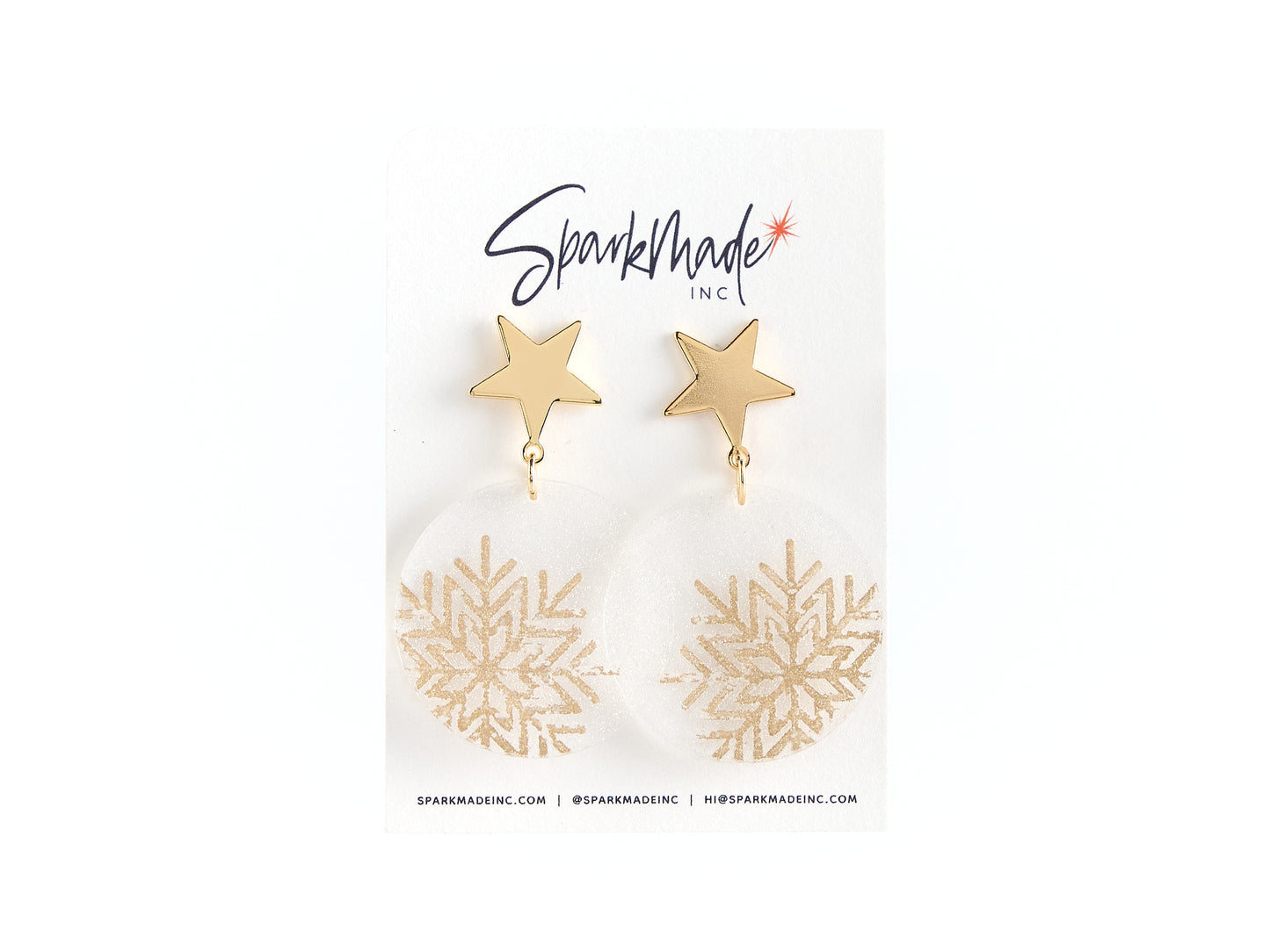 Snowflake Christmas Earrings