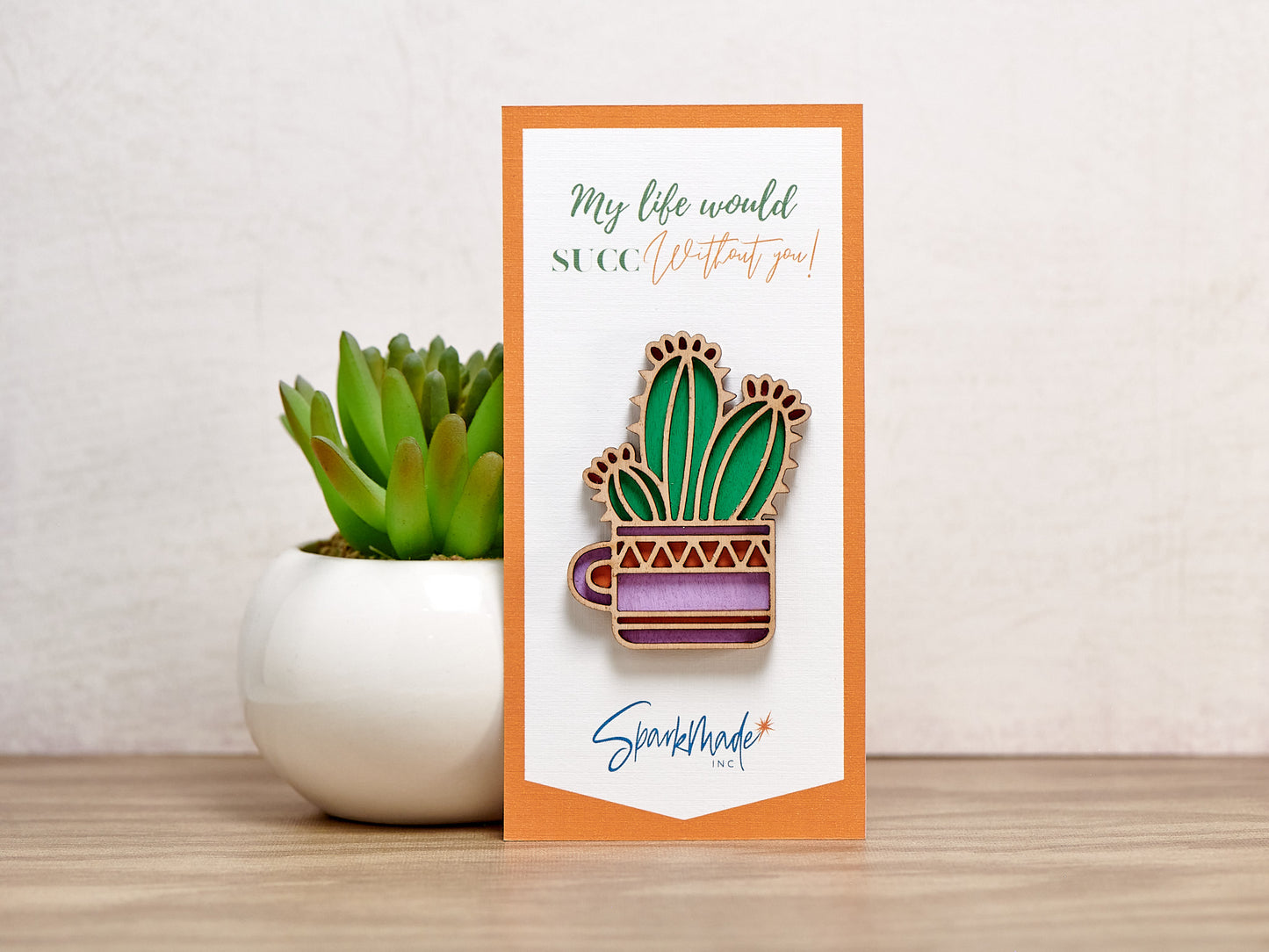 Succulent Hand Painted Magnets - 9 Different Designs!