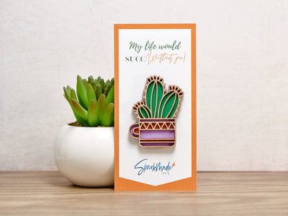Succulent Hand Painted Magnets - 9 Different Designs!