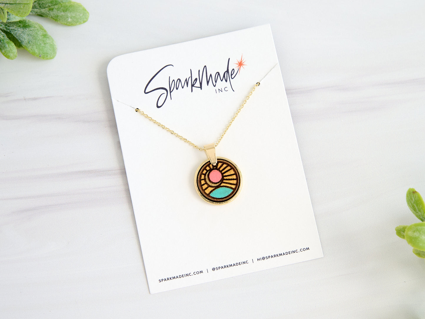 Sunshine Hand Painted Necklace