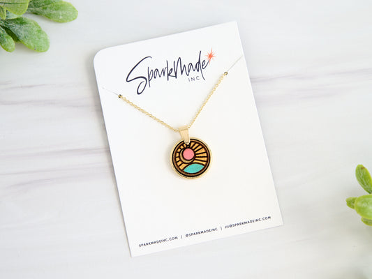 Sunshine Hand Painted Necklace
