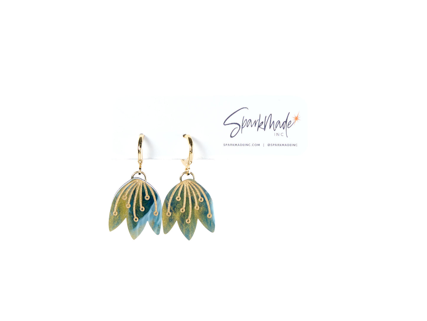 Tulip Earrings Blue