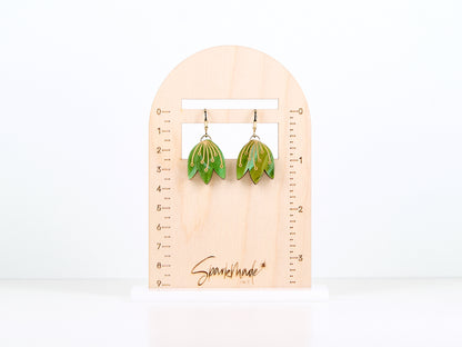Tulip Earrings Green