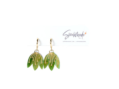 Tulip Earrings Green