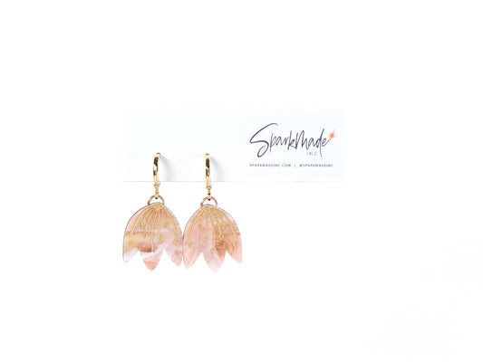 Tulip Earrings Pink