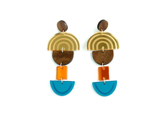 Tumi Peru Inspired Dangle Earrings