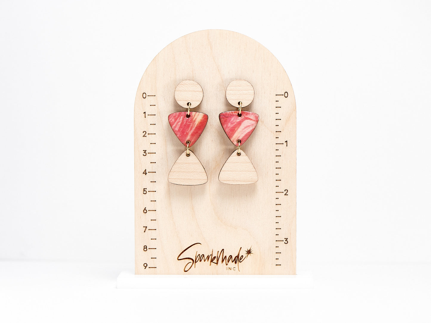 Tyra Drop Earrings - Pink
