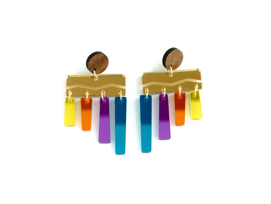 Zampona Peru Inspired Dangle Earrings